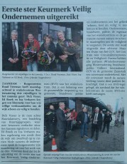 2017-03-09--Zaans-Stadsblad---Eerste-Ster-Veilig-Ondernemen-uitgereikt-door-burg